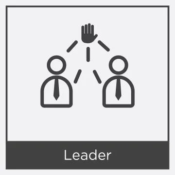 Leader icon isolated on white background Free Stock Illustration