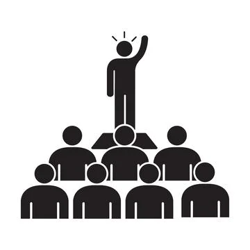 Leader icon vector for your web site design, logo, app, UI. illustration Stock Illustration