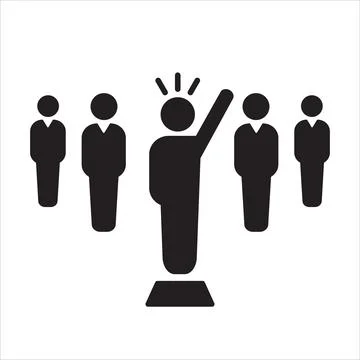 Leader icon vector for your website design, logo, app, UI. illustration Stock Illustration