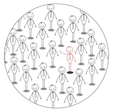 The leader Stock Illustration