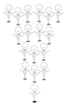 The leader Stock Illustration