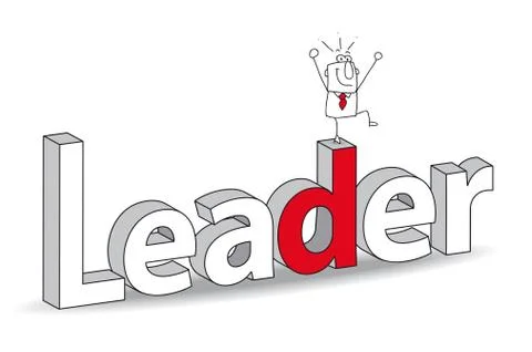 Leader Stock Illustration