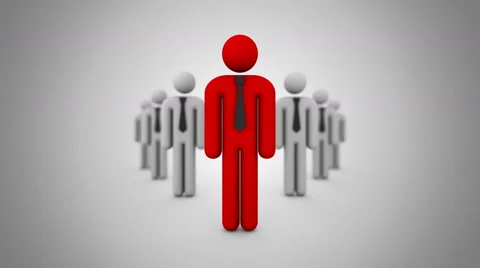 Leader Moves Forward Video stock 63214866