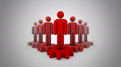 Leader Moves Forward Stock Footage