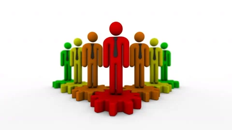 Leader Moves Forward Stock Footage