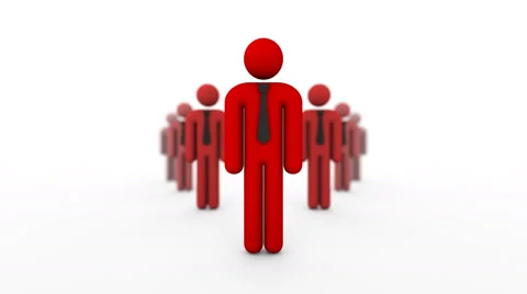 Leader Moves Forward Stock Footage