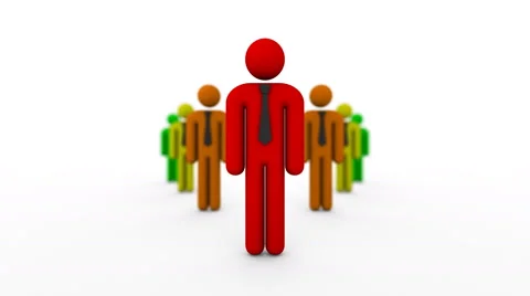 Leader Moves Forward Stock Footage 67828327