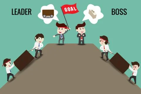 Leader or Boss, template Stock Illustration
