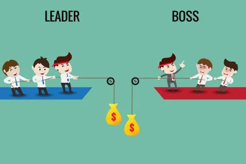 Leader or Boss, template Stock Illustration