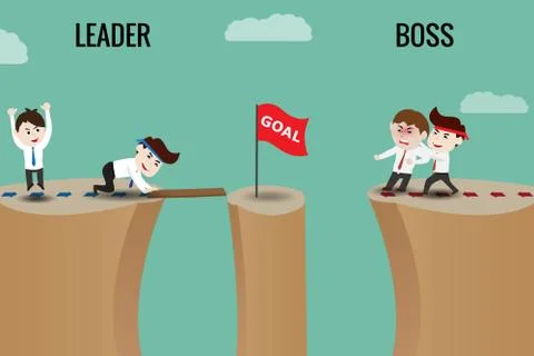 Leader or Boss, template Stock Illustration