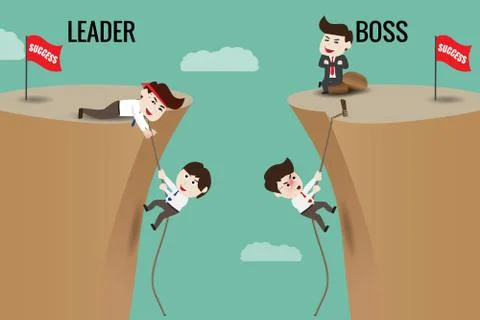Leader or Boss, template Stock Illustration