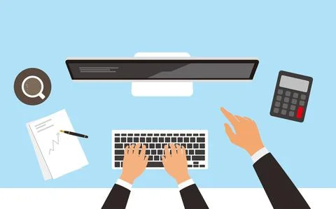 Leader pointed out the problem, team work Stock Illustration