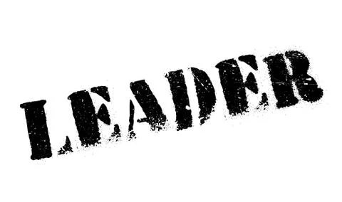 Leader rubber stamp Stock Illustration