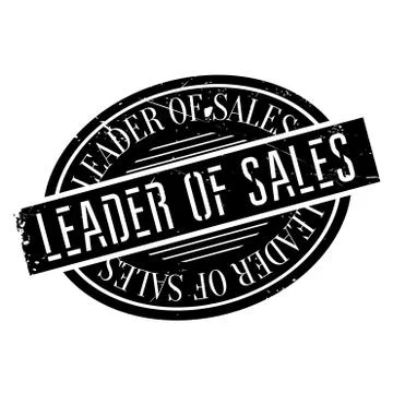 Leader of sales stamp Stock Illustration