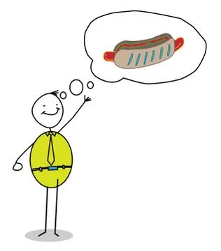 The leader Sausage Stock Illustration