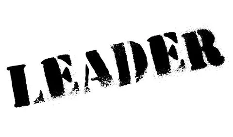 Leader stamp Stock Illustration