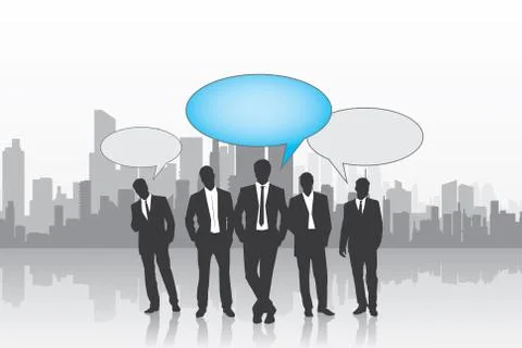 Leader of Teamwork Background Stock Illustration