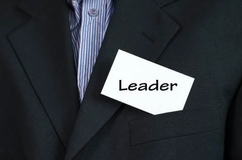 Leader text concept Stock Photos