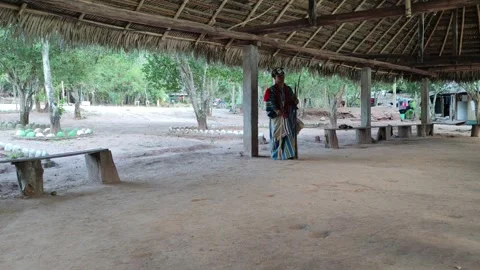 Leader of a tribe in Peru. Stock Footage 281505178