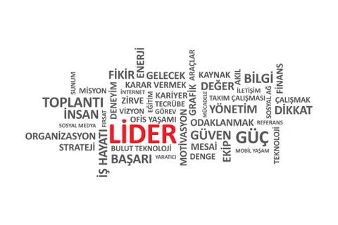 Leader - Turkish Language Stock Illustration