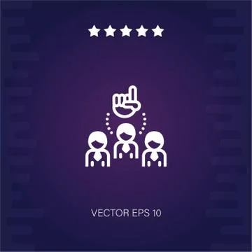 Leader vector icon Stock Illustration