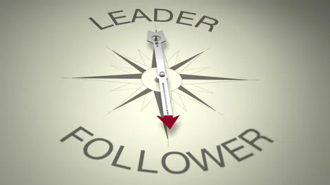 Leader Versus Follower Arrow 3D Animation Stock Footage 281088829