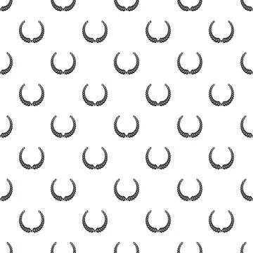 Leader wreath pattern seamless Illustrazione stock