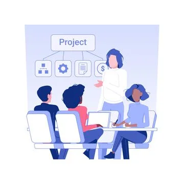 Leadership communication isolated concept vector illustration. Stock Illustration