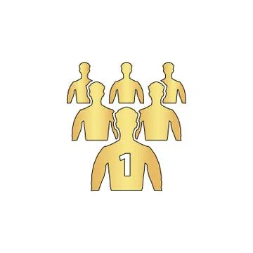 Leadership computer symbol Stock Illustration