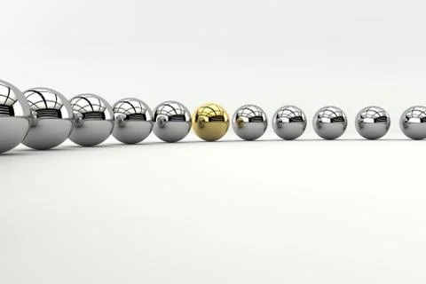Leadership concept in 3d Illustration
