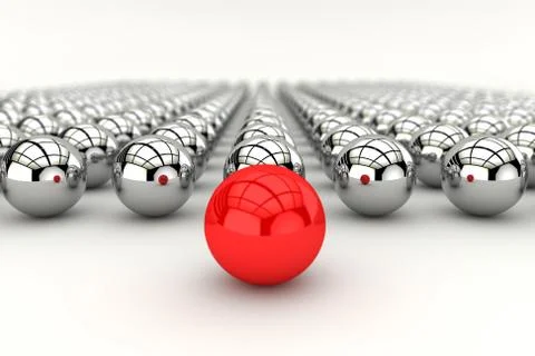 Leadership concept in 3d Stock Illustration