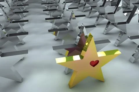 Leadership concept in 3d Stockillustratie