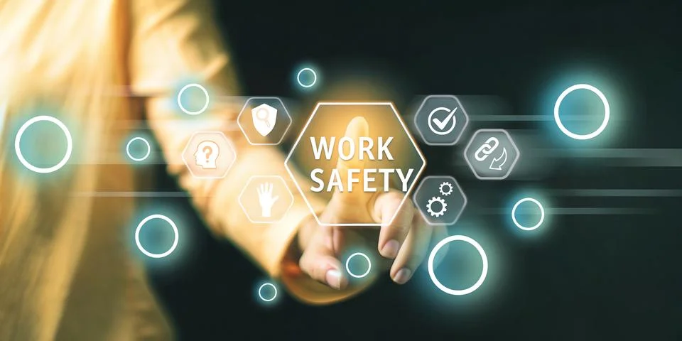 Leadership Concept with Development of Technology to Prevent Data Stock Illustration