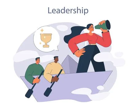 Leadership concept. Illustrazione stock