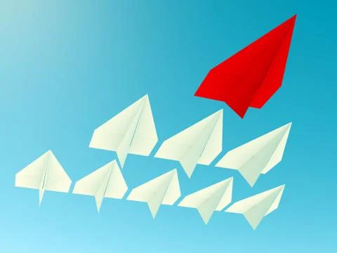 Leadership concept. Planes Stock Illustration