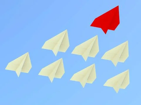 Leadership concept. Planes Stock Illustration