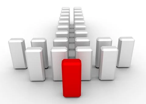 Leadership concept. Team work Illustrazione stock