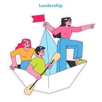 Leadership concept. Vector illustration. Stock Illustration