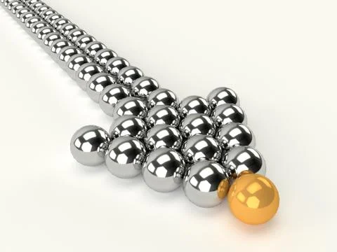 Leadership concepts. Balls Stock Illustration