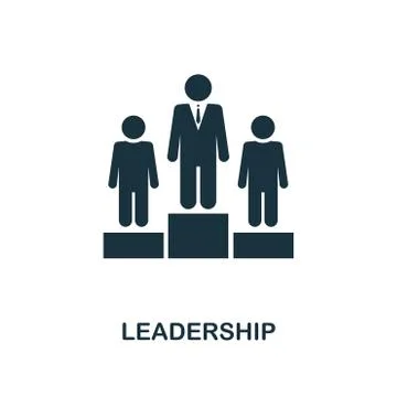 Leadership creative icon. Simple element illustration. Leadership concept symbol Stock Illustration