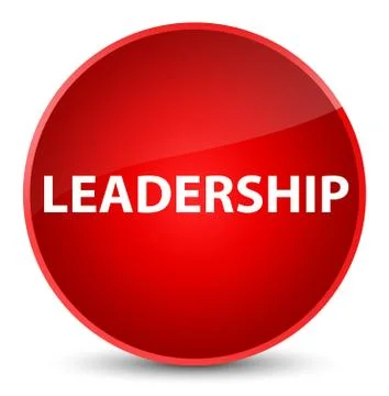 Leadership elegant red round button Illustrazione stock