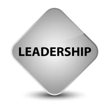Leadership elegant white diamond button Illustrazione stock