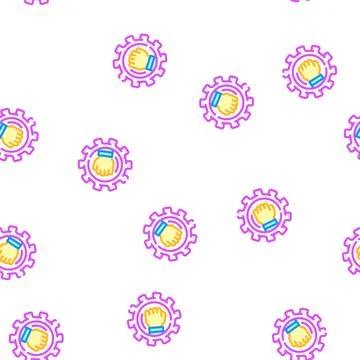 Leadership expertise vector seamless pattern 库存插图