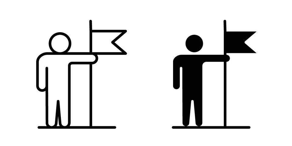 Leadership icon design. Simple Vector illustrations.. Stock Illustration