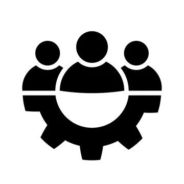 Leadership icon in flat style Teamwork symbol Stock-Illustration