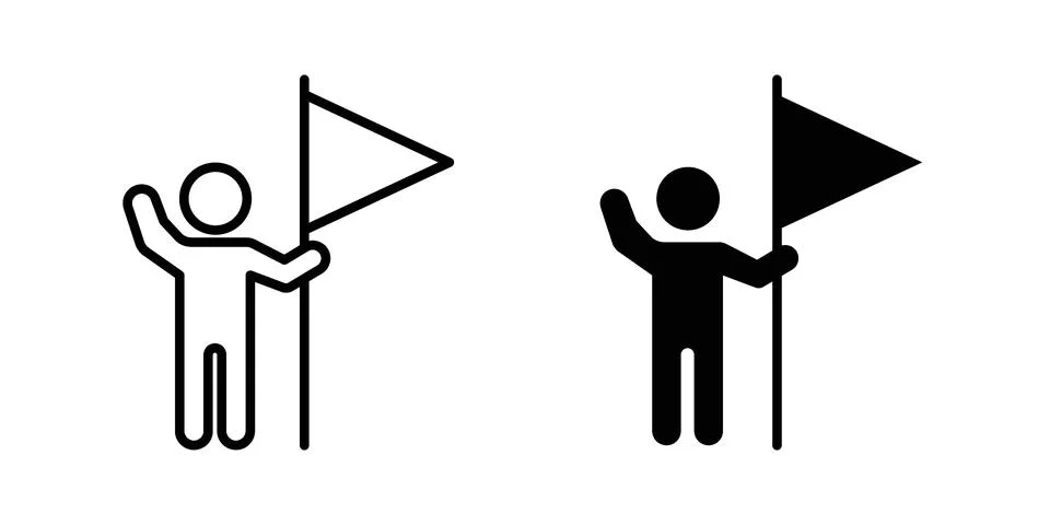 Leadership icon set. Vector EPS 10 Stock Illustration