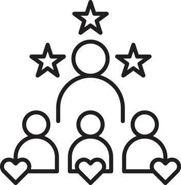 Leadership icon vector Stock Illustration