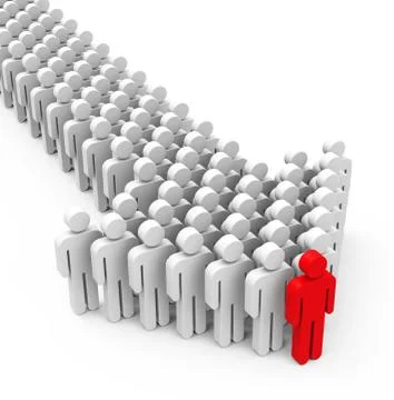 The leadership Stock Illustration