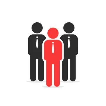 Leadership like individual person Stock Illustration