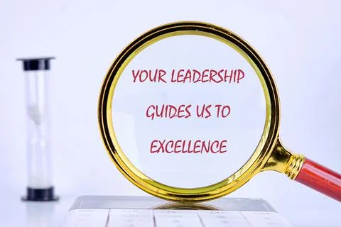 Leadership Inspires Excellence Through Commitment and Dedication in Achievi.. Stock Photos